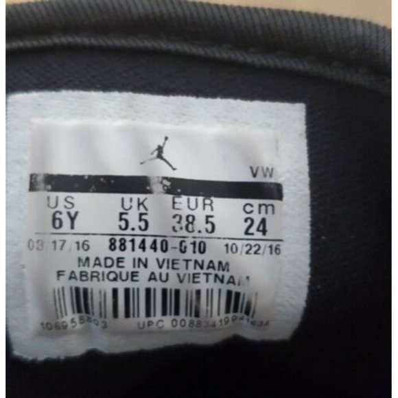 Nike Air Jordan 1 Flight 5 Premium High Top Black Sneaker Sz 7.5 Wmn 881434-001 - Picture 10 of 11